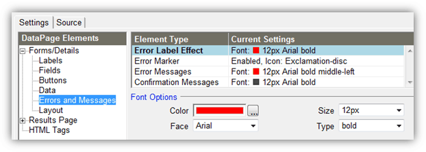 Error Label Styling Error Label Styling