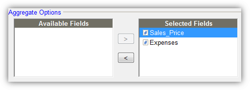 Including Fields for Aggregation