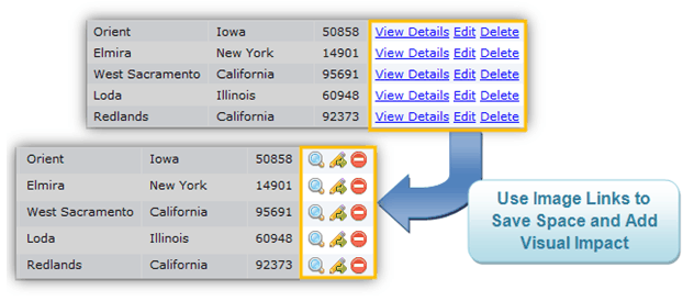 Replace the Record Links with Images