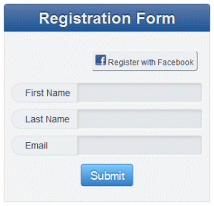 A Facebook Registration Link Can Be Added To Your Basic Registration Form