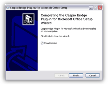 installation complete caspio