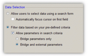 Use Parameters in Your Search Criteria