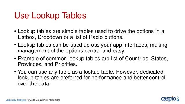 Table And Database Design Best Practices Caspio Online Help