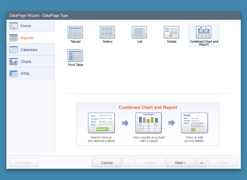 Combined Chart and Report Caspio Online Help