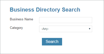 Sample search form