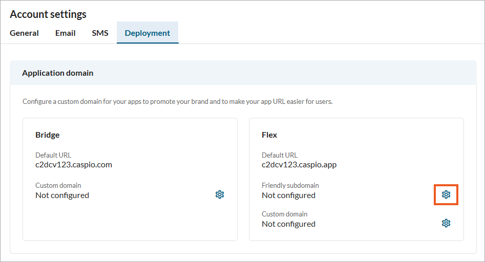 Friendly subdomain mapping window