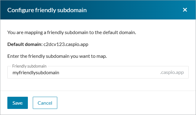 Friendly subdomain modal window